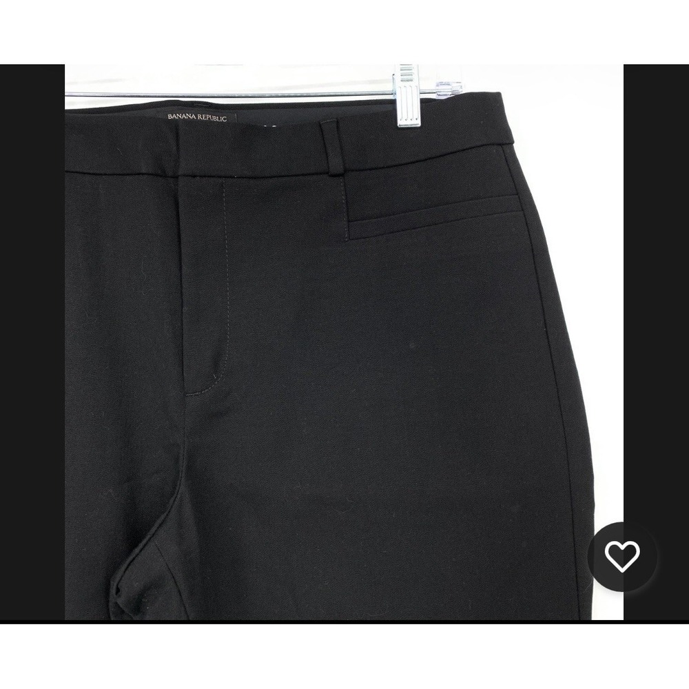 Banana Republic Sloan Dress Pants Womens Size 14 Black Cropped Tapered Leg - Picture 4 of 5